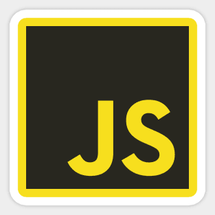 Javascript logo black Sticker